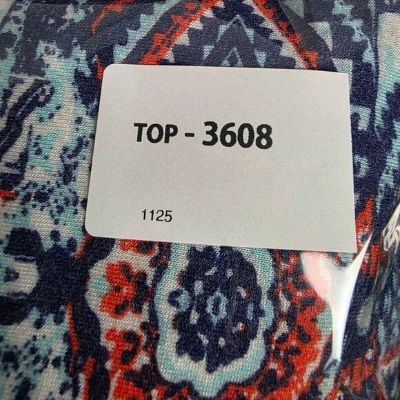 French Laundry Womens Boho Maxi Skirt Blue Orange L - Picture 6 of 6